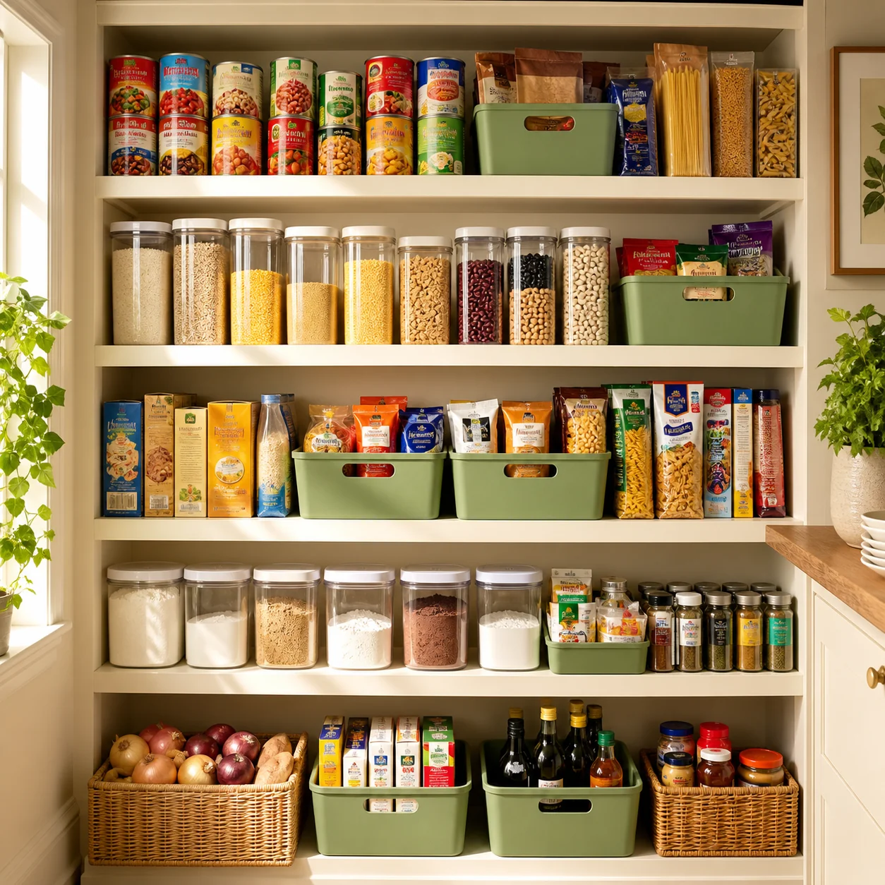 Illustrated market-to-table scene for Dry Shelf